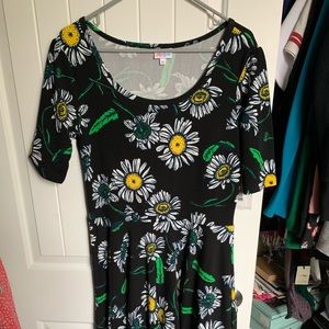 LuLaRoe Nicole daisy dress XL- NWT